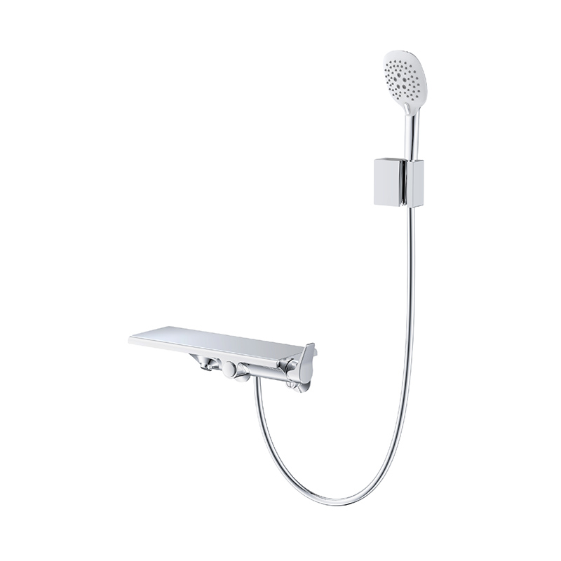 Wall Mount Bath Shower Mixer with Shelf